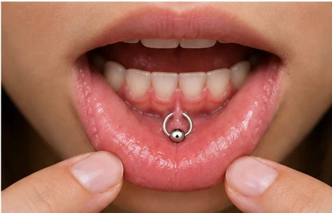 Frowny Piercing: Pain, Healing, Jewelry, Aftercare & Risks