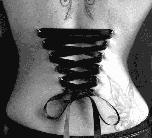 What is a corset piercing?