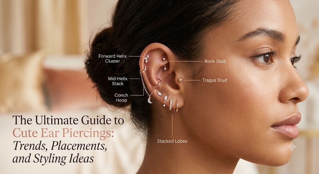 The Ultimate Guide to Cute Ear Piercings: Trends, Placements, and Styling Ideas